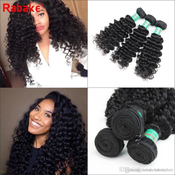 Raw Indian Hair Deep Wave Bundles Grade Indian Peruvian Brazilian