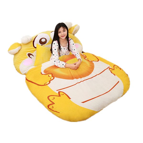 Dorimytrader Saco de Dormir Dragão Chinês Tatami Gigante De Pelúcia Sorte Dragão Beanbag Cama Macia Tapete Tapete Sofá para Crianças Presente DY61641