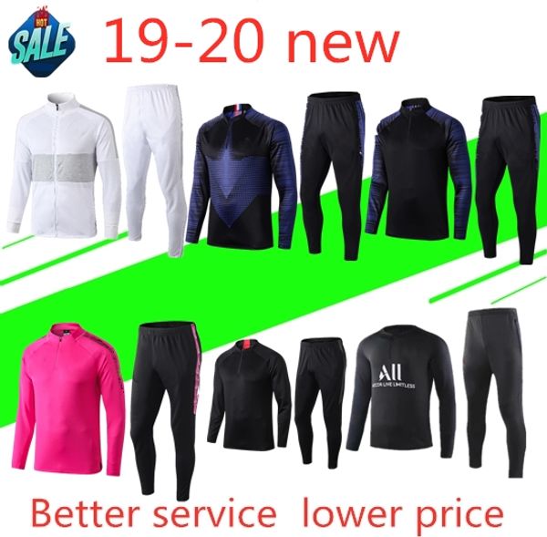 

2019 paris mbappe verratti tracksuit jacket hoodie survetement 18 19 20 paris hoodie cavani football jacket tracksuit training clothes, Black;white