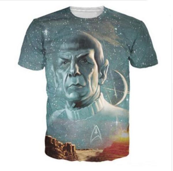 

summer style men/women short sleeve t-shirt live long and prosper 3d digital print t-shirts for tees shirts loose casual tees usq014, White;black