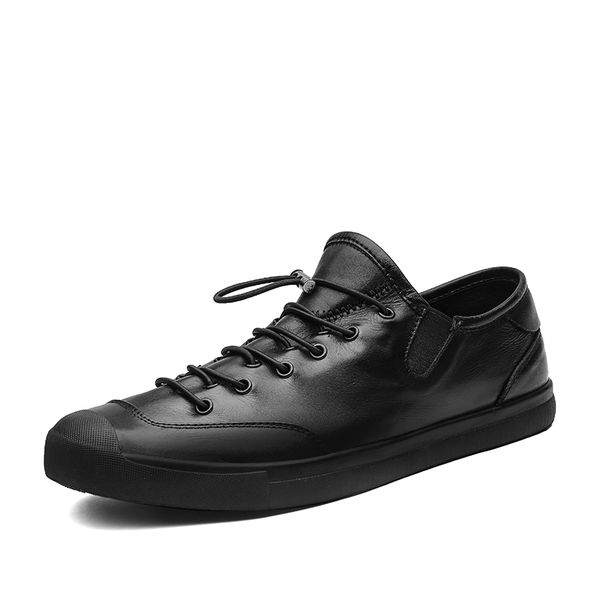 

genuine cow leather men shoes fashion handmade men flats male casual shoes zapatos hombre black size 39-44 5j8585