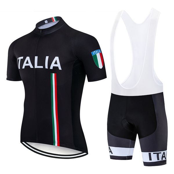 

2019 black italia team cycling jersey 20d bike shorts ropa ciclismo mens summer quick dry pro bicycling maillot pants wear, Black;blue