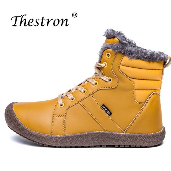 

winter warm boots for couples large size 36-48 snow boots men black dark blue casual shoes high anti-slip outdoor boot lover