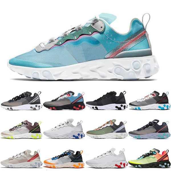 

87 55 36 45 react element running shoes for men women anthracite light bone triple black white red orbit mens trainers sports sneakers