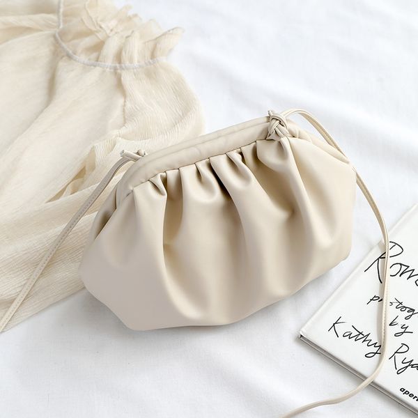 

гофрированный crossbody сумка женщины малый сумки на ремне сумки кошелек сумка messenger сумка креста тела девушки pu сумки 3 цвета