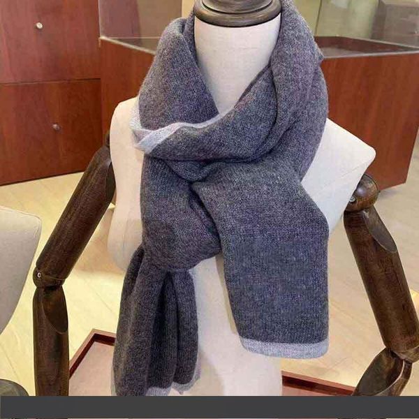 

2019 winter new cashmere scarf, exquisite workmanship, soft and comfortable, both scarf and shawl can be made, Blue;gray