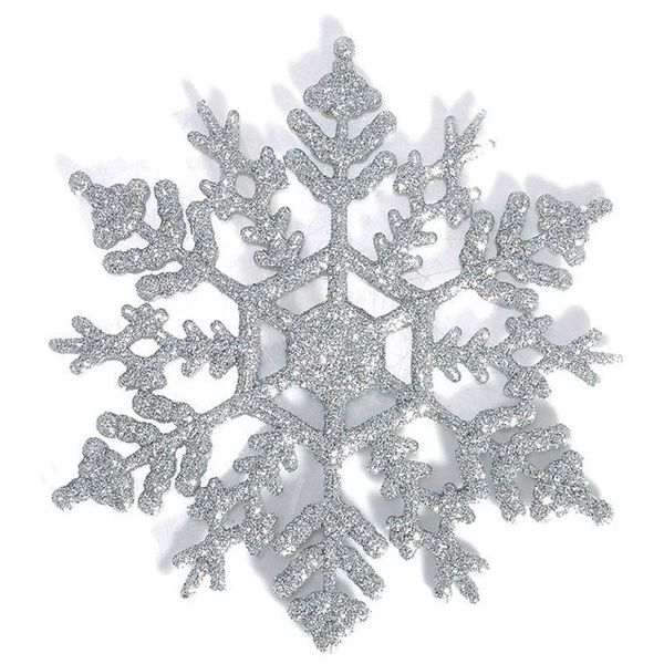 

12 pcs glitter snowflake christmas ornaments xmas tree hanging decoration