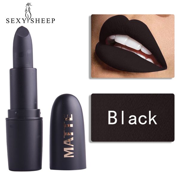 

lipstick matte waterproof nude lip stick black lip red brown pigments makeup long lasting matte lipsticks beauty lips