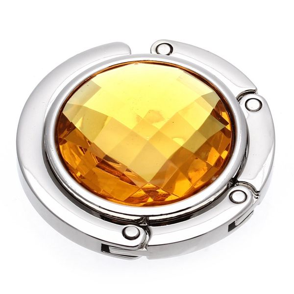 

складной кошелек сумочка держатели кристалл сумка крюк вешалка держать оранжевый портативный