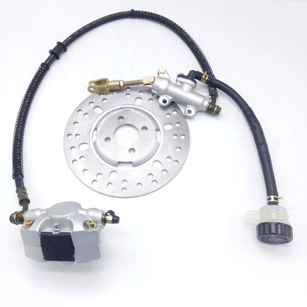 

new rear footbrake brake master cylinder caliper disk for 200cc 250cc atv quad