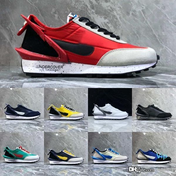 

fashion sacai undercover х вафельный racer вариантной повседневной обуви красных желтые черные кроссовки х вафельного undercover men инструк, Black