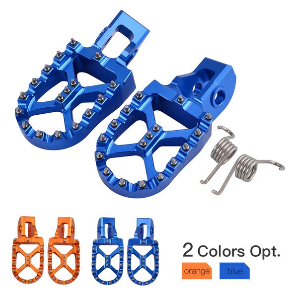 

cnc 57mm foot pegs pedals footrests footpegs for 85 125 sx 150 180 200 250 300 xc-w exc-f 350 450 xc-f sx-f 2018 2019