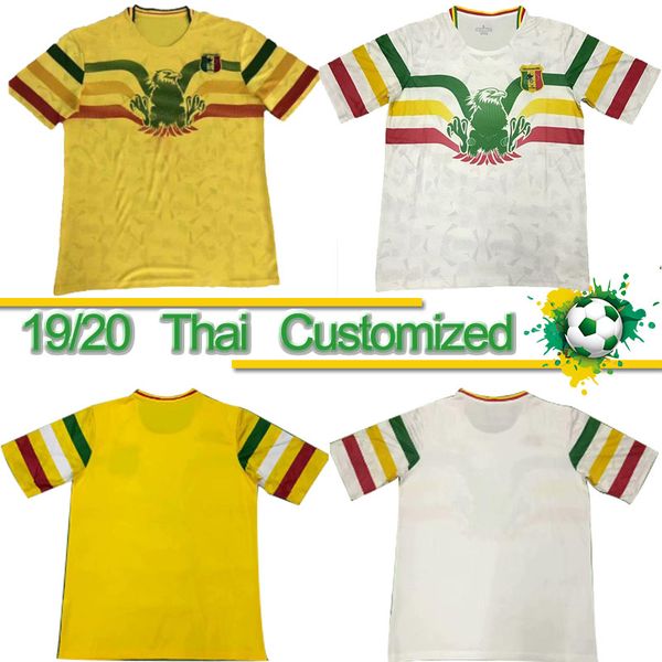 

thai 19 20 mali maillot football shirts 2019 20 home away kane fofana soumaila mahamane mamadou salam soccer jerseys, Black;yellow