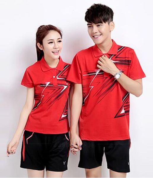 

badminton shirt women , men athletic shorts , table tennis clothes ,plus size tenis masculino sleeve t-shirt suit zumaba, White;yellow