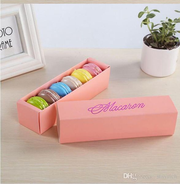

macaron box торт коробка home made macaron шоколад коробка бисквит сдоба box retail бумажная упаковка 20,3 * 5,3 * 5.3cm черного розовый зел