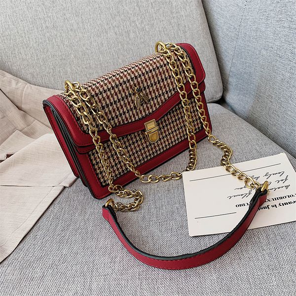 

2019 Fashion Bags Square Flap Plain bag Purse Solid Ladies Shoulder bag Women bags Single Strap Cross body Bags Bolsos beishangguang/9