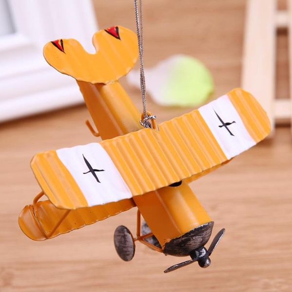 

vintage metal plane model aircraft glider airplane model kids toys boy baby bedroom decoration 3 colors airplane toys