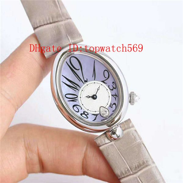 

reine de dial watch ladies automatic watches watch diamond 8918br cal.537/3 womens mechanical mother-of-pearl sapphire naples cryst fcut, Slivery;brown