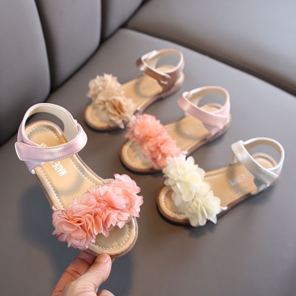 

2020 summer girls party shoes baby girl petal sandals as0246, Black;red