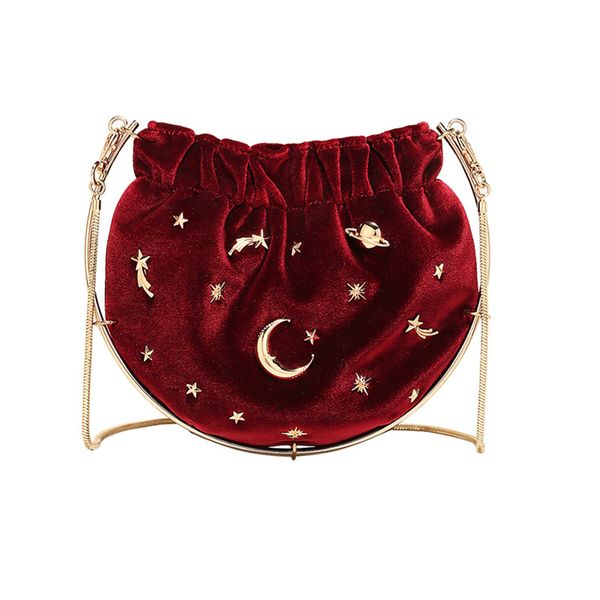

toutou the new limited star velvet bag for fall/winter 2019 mini chain bag i cross-slung for women