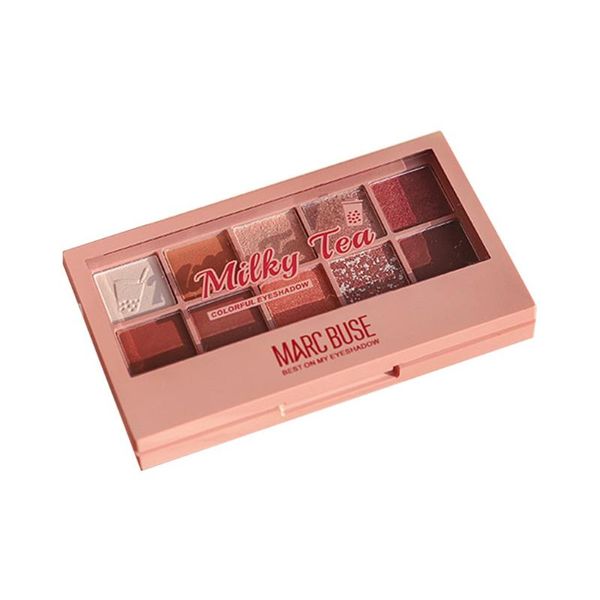 

10 color eye shadow velet eye shadow pallette tiger owl glitter long lasting pearl light waterproof earth color plate