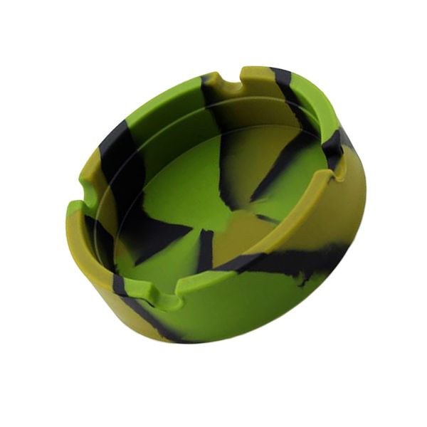 

silicone lightweight round ashtray eco-friendly colorful premium heat resist
