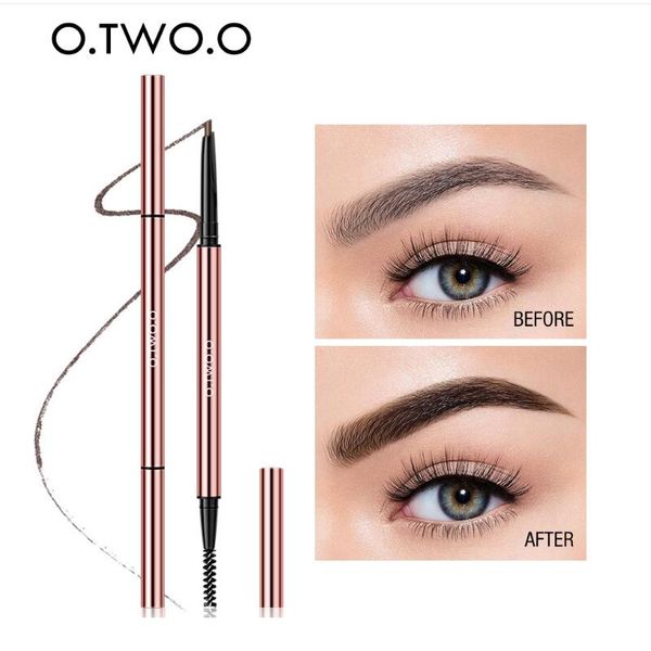 

o.two.o ultra fine triangle eyebrow pencil precise brow definer long lasting waterproof blonde brown eye brow makeup 6 colors