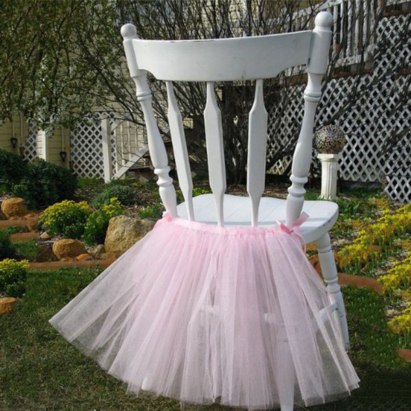

2020tutu skirt chair covers sash wedding accessories chair skirt wholesale tulle chair covers