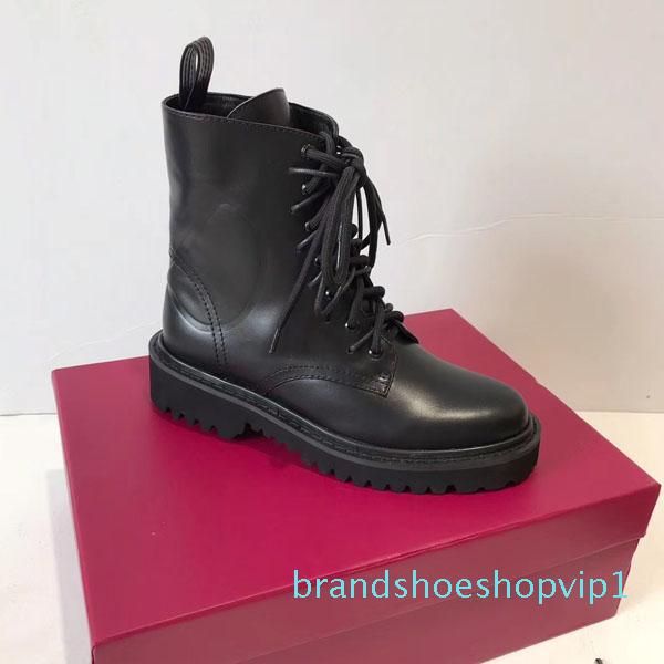 

women's waterproof non-slip comfortable warm pu boots fashion round head party work short plush boots lace-up shallow, Black