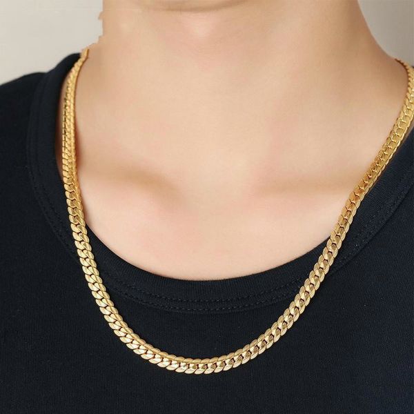 

2020 stainless steel hip hop boyfriend gift men s wholesale man gold chain figaro embossed necklaces male chocker wholeale emboed jewelry, Silver