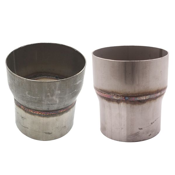 

2pcs universal car auto truck stainless steel piping exhaust reducer 3" to 4