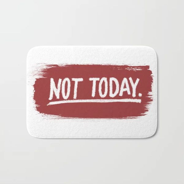 2019 Anti Slip Water Absorption Not Today Quote Doormat Carpet For Kitchen Bathroom Toilet Tapete Rug Porch Door Mat From Sakuna 24 65 Dhgate Com