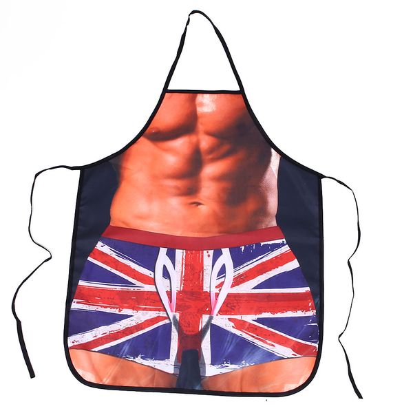 

aprons novelty creative polyester men cleanig protection kitchen cooking baking dinner party gifts 3d design joke funny
