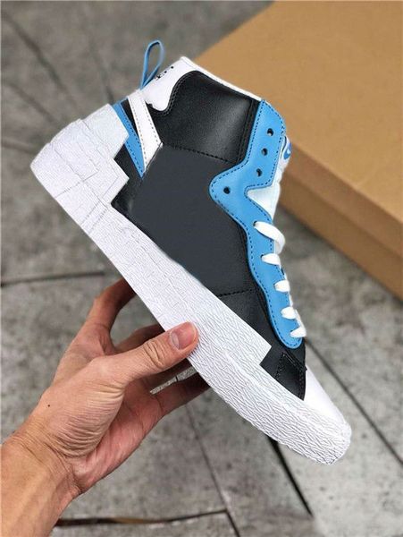 

2019 sacai x mid blazer yellow varsity red maize white blue men basketball shoes sports sneakers