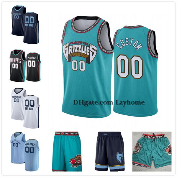 

Пользовательские Джа 12 Морант НБА Джейрен 13 Джексон-младший 16 Пау Газоль 17 Валанчюнас Мемфис Гриззлис шорты Грейсон 3 Аллен баскетбол кофта