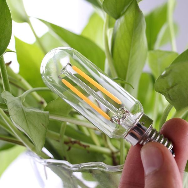 

светодиодная лампа накаливания t25 edison с регулируемой яркостью подсветки трубки 1 вт 2 вт e12 e14 110 в 220 в белый теплый белый