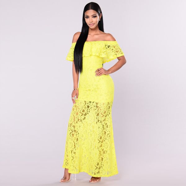 yellow off the shoulder sundress