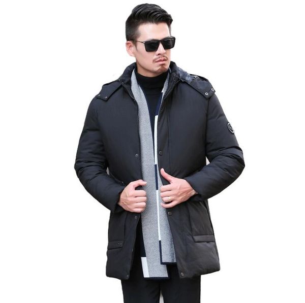 

men's new winter snow 2019 warm hood coats parks v0418-008, Tan;black