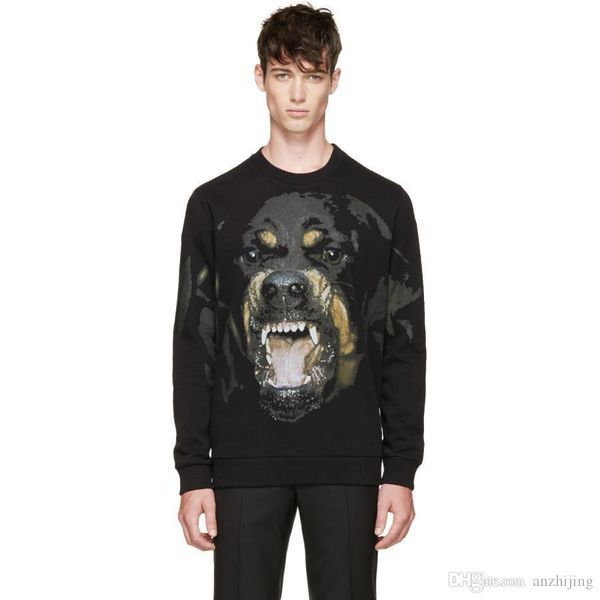 

конструктор высокого качества толстовка свитер мода мужчины женщина толстовка толстовка люкс пара печать с длинным рукавом спортивной одежды, Black