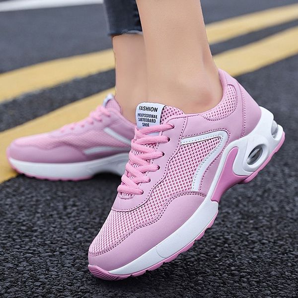 

women platform sneakers wedge casual shoes buffer cushion lightweight breathable mesh casual running shoes tenis feminino#g35