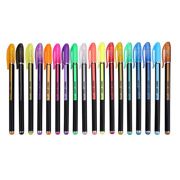 

12/18/24/36/48pcs gel pens set color gel pens glitter metallic good gift for coloring kids sketching painting drawing 04102