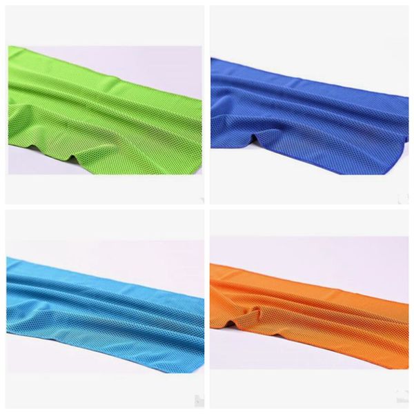 

ice cold sport towel double layer cool ice towels summer anti sunstroke exercise cooling towel soft breathable cooling towel 9 color zyqa434