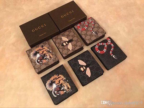 2019 LouisGucciBag Mens Wallet Leather With Wallets For Men Purse Snake  Tiger Bee Wallet Men Wallet From Hsdz138, $14 92 | DHgate Com