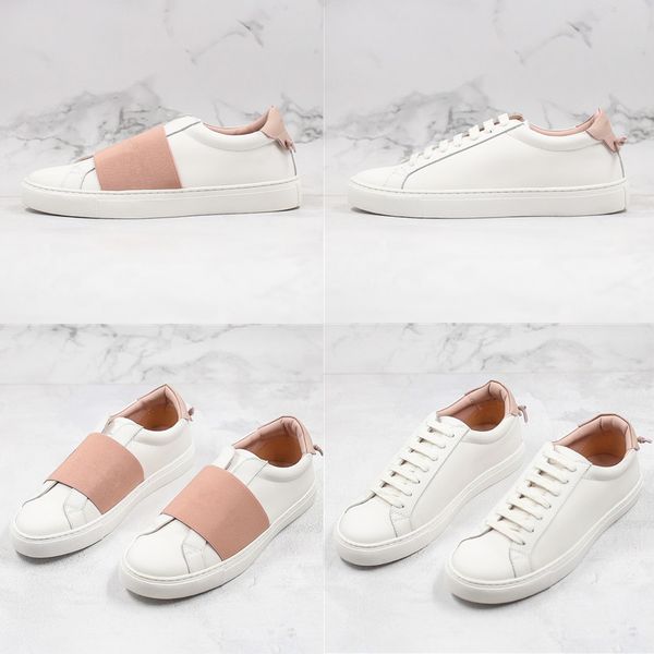 

2020 casual shoes luxury designer low-lace-up white pink gvc women genuine leather designer shoes size 35-40, White;red