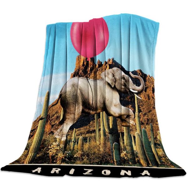 

интересный слон cactus throw одеяло диван-кровать throw одеяло kid взрослый теплое для кровати ватки ткани