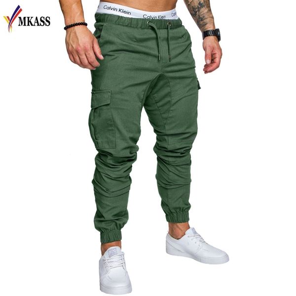 

2019 new brand mens print beam foot pants active joggers pencil pants men hip hop sweatpants, Black
