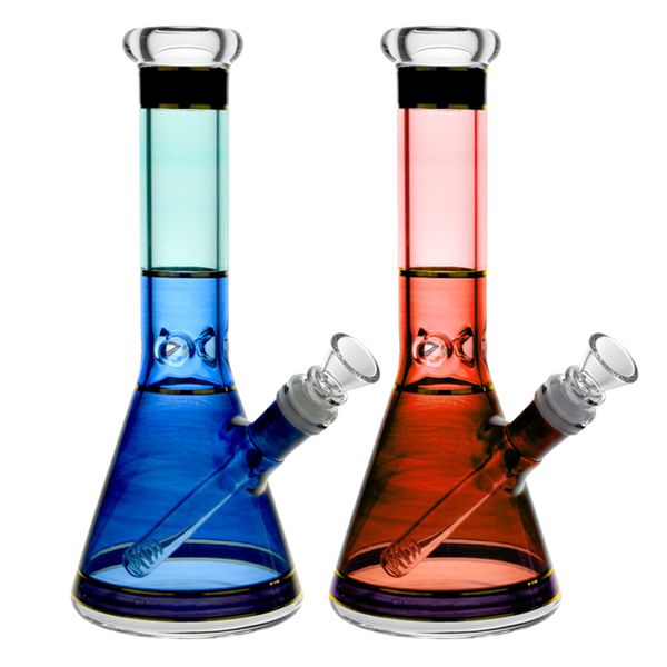 

10 '' Dab Rig Glass Bong Beaker Ice Water Pipe Honeycomb 5мм Толстые Oil Rig с Downstem 14мм чаши курительной трубки