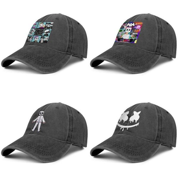 

marshmello art logo мужская и женская бейсбольная джинсовая кепка дизайн приталенный гольф originalblank мода uniquecustom шляпы рисунок цве, Blue;gray