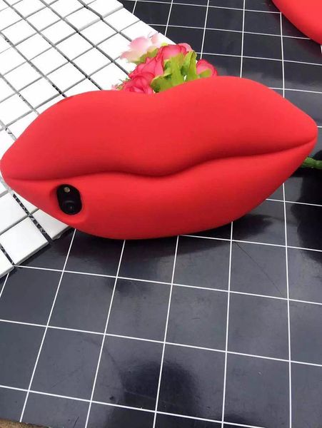 

nice red lips phone case for iphone 11 pro x xr xs max 8 7 6s plus back shell soft silicone tpu bumper protective back cover