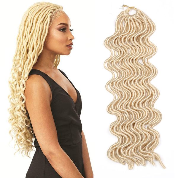 2020 Goddess Locs Crochet Weave Braids Faux Locs 613 Braiding Hair